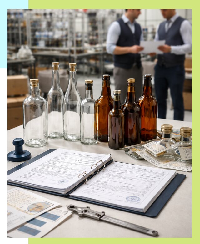 Сертификация стеклянных бутылок в Мурманске от 25705 р. | Алешин-Мрм