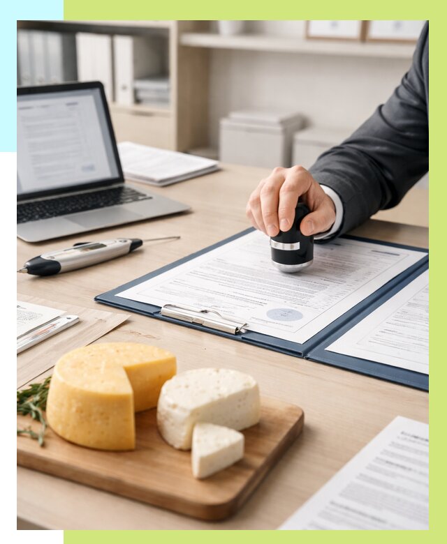 Сертификация сыров в Мурманске от 15423 р | Сертификат на сыр Алешин-Мрм