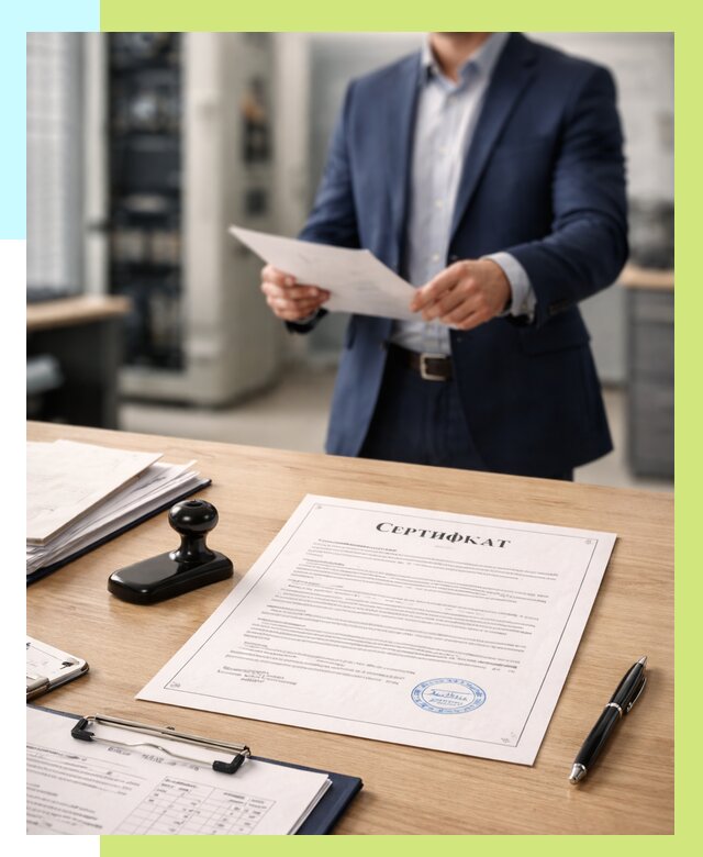 Сертификат на оборудование в Мурманске от 15423 р. | Алешин-Мрм